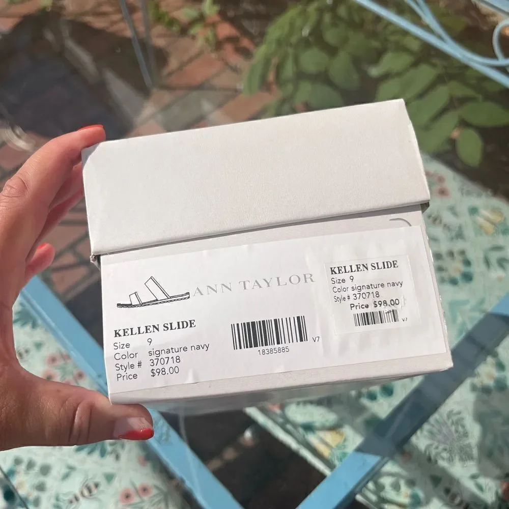 Ann Taylor Kellen Slide Sandals NIB